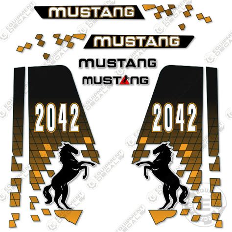 mustang skid steer decals|Skid Steer Decal / Sticker Install Guide .